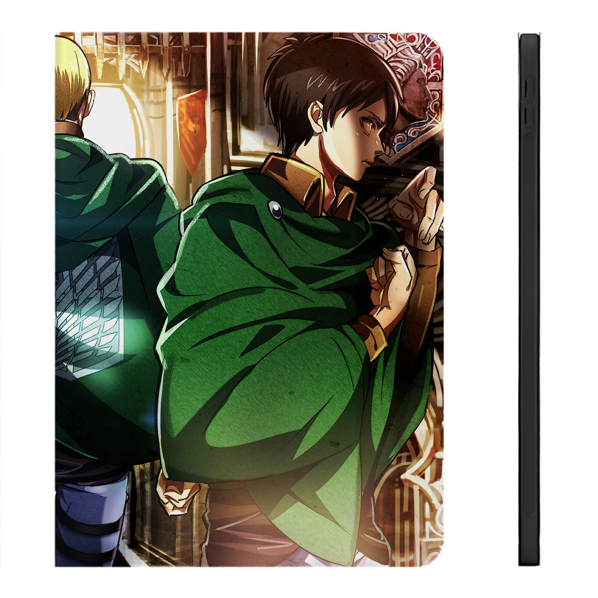 （画像用） 進撃の巨人 Attack on Titan IPadケース ペンホルダー付き ブックスタイルデザイン